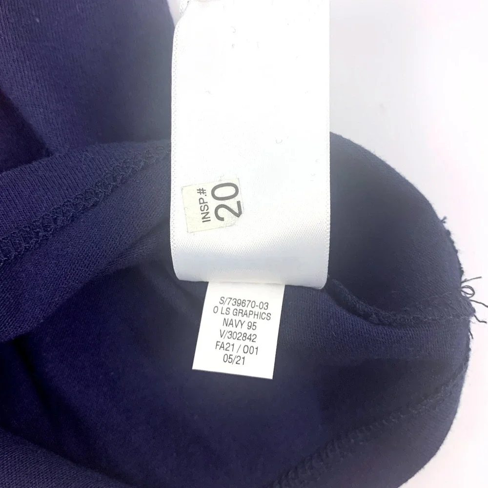 Old Navy‎ Baby Long Sleeve T Shirt Space Train boys Sz 18-24m Navy Blue